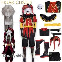 Dream ZS*Originalus Freak Circus Pierrot Raudona Juoda Gothic Lolita Suknelė Helovino Kostiumas Anime Žaidimas Klounas Jesteris Pasiruošimo Drabužis Tamsus S gray