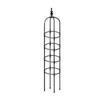 Sodo atrama augalų atraminiai narvai Augalų narvai ir atramos vynmedžių derliui Žali augalų atraminiai žiedai Laikiklis Sodo atrama Diameter 25CM black