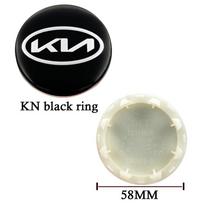 4Pcs 58mm Car Styling Wheel hub Center Cap  Accessories For Kia K2 K3 K5 Pegas Sorento Soul Cerato Sportage Optima KX5 black
