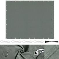 5M/4M/3M/2M Pergolos Vandeniui Atsparus Dangalas Lauko Sodo Terasa Carport UV Blokas Šventės Stogelis Baseinas Stovyklavietės Markizė Pastogė Saulės Gaudyklė (Dark Grey,2Mx2M) tamsiai pilka spalva