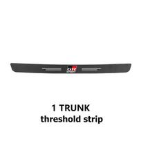 RE33 Automobilio salono durų slenksčio juostelė Anglies pluošto Anti-Scratch apsauginis lipdukas Toyota Crown Land Cruiser RAV4 Camry Yaris Corolla Prius black