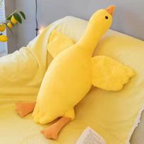 50-190 cm mielas didelės baltos žąsies pliušinis žaislas Kawaii didžiulis anties miego pagalvės pagalvėlė minkšta įdaryta gyvūno lėlė gimtadienio dovana mergaitei 50cm beige