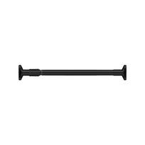 Nerūdijančio plieno teleskopinė rūbų strypas be smūgių, pakabinamas strypas drabužių spinta 35-50cm juoda