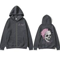 Lil Peep Cry Baby Užtraukiamos Hoodies Vyriškos Hoodies M tamsiai pilka spalva