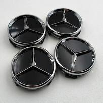 4 vnt. 60 mm ratlankių centriniai dangteliai, skirti Mercedes Benz A B C E S CLA CLS GLK ML GLA GLB GLC GLE priedai DP1 gray