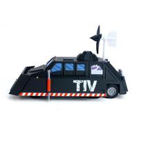 3D spausdintas TIV2 išskleidžiamas tornadų gaudymo transporto priemonės statinis mastelinis modelis Kolekcionuojamas stalo dekoras Dovana audrų gaudytojui Mokslo gerbėjui black