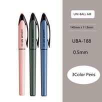 UNI Uni-ball UBA188 Air Roller rutalinis rašiklis, 0,5/0,7 mm dervos galiukas Kaligrafinis teptukas, itin sklandus rašymui ranka, pasirašymui, brėžiniams