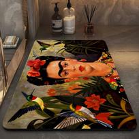 F-Frida K-Kahloes Stačiakampis neslystantis namų minkštas vonios kilimėlis priekinėms durims vidinis lauko kilimėlis sveikinimo durų kilimėlis 80cm x 120cm