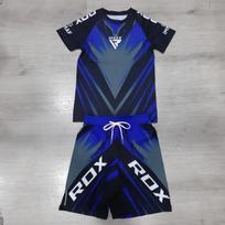 2026 Tatami Jiu Jitsu BJJ Bokso Rinkinys Vyriškas Baltas Spaudinys Apsauginė Palaidinė & Kovos Šortai Greitai Džiūstanti Kompresinė MMA Treniruočių Sportinė Apranga XL