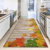 Rudens lapų bėgikas Kilimas Virtuvės salai Terasa Svetainei Koridorius Lauko Veranda Kilimas Namų dekoravimo Kilimas 40X120CM gray