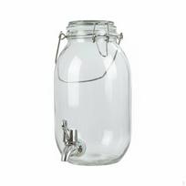 Stiklainis su čiaupu Didelis gėrimų dozatorius Čiaupas Nešiojama rankena 3000ML Round W Faucet