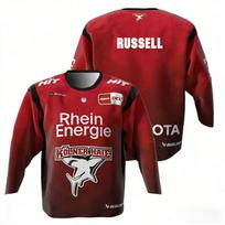 Haier MacLeod # 89 Russell 2026 DEL Tėvų ir vaikų Vokietijos ledo ritulio marškinėliai 3D spausdinti apvaliu kaklu ilgomis rankovėmis T-shirt 2XL