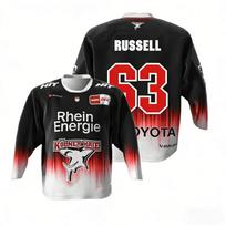 Haier MacLeod # 89 Russell 2026 DEL Tėvų ir vaikų Vokietijos ledo ritulio marškinėliai 3D spausdinti apvaliu kaklu ilgomis rankovėmis T-shirt XL