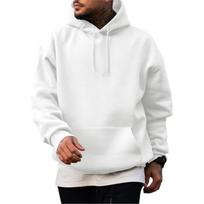 Men's Lined Hoodie Sweatshirt Loose Fit Oversized Casual Pullover XL balta