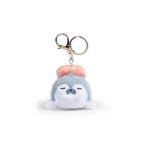 Marine Life Sea Otter Doll Stuffed Animal Sushi Seal Pendant Seal Plush Keychain  Backpack mėlyna