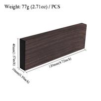 Ebony DIY Knife Handle Knife Scale Musical Instrument Block 120×40×10 Mm (3/8 ×1.5&q 1PC Knife Scales gray