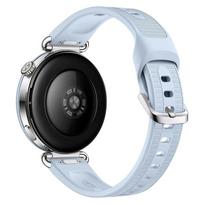 Originalus silikoninis dirželis HUAWEI WATCH GT 7 41mm Sportinis žiedas Pakeičiamos detalės Dryžuotas raštas Dirželis Huawei GT 6 5 4 41mm 18mm Pakeičiamas dirželis Huawei GT 5 41MM mėlyna