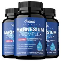 Magnio 7-komplekso kapsulės 120 vnt. 1000 mg — Raumenų funkcija, kaulų sveikata, mineralų palaikymas, kasdienė savijauta 120*3