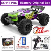 SG116MAX 80KM/H Didelio greičio RC automobilis Bešepetėlis 4WD Visureigis Driftas Nuotolinio valdymo automobilis 1:16 Profesionalių lenktyninių automobilių SG116PRO 40KM/H black