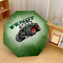Fendt spaudinys 8?Šonkauliai Automatinis Skėtis Atsparus Vėjui Lengvas Sulankstomas Skėtis Lauko Kelionėms black