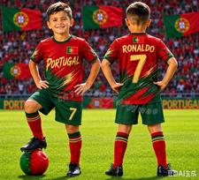 26 berniukai Ronaldo Nr.7 Futbolo marškinėliai Šortai Rinkinys Moterys Vyrai Harajuku PORTUGALIJA Gerbėjai Marškinėliai Šortai Rinkinys Vaikai Sportinis kostiumas 2 dalių rinkinys 100 red