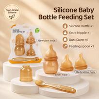 Mini 60 ml silikoninis kūdikio maitinimo buteliukas, nuo pilvo dieglių, nepralaidus, maistinis, naujagimio pieno buteliukas kelionėms A1
