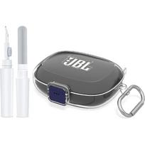 [Atnaujintas saugus užraktas] skirtas JBL Endurance Peak 4 dėklui su valymo rinkiniu, apsauginis permatomas kietas PC dėklas, suderinamas su JBL Endurance Peak 4 gryna