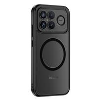 For Xiaomi Poco F8 Ultra F8 Pro Case Magsafe Frosted Semi-transparent Baby Skin Raised Camera Lens Lips Guard Hybrid Soft Cover Pc + tpu&Poco F8 Pro gray