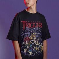 Unisex Chrono Trigger Retro Gaming T Shirt Graphic Shirt Vintage 90s Game Styl 4XL black