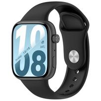 Atvirkščio užsegimo vienspalvė silikoninė laikrodžio apyrankė, skirta Honor Watch X5i, Pakeičiama riešo apyrankė, Tik apyrankė For Honor Watch X5i juoda