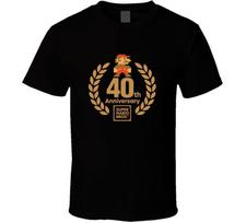 Super Mario Bros 40th Anniversay Retro Video Game Unisex T-Shirt S brown