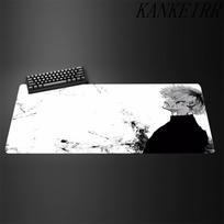 Japan Anime Tokyo Ghoul Mouse Pad Black and White Kaneki Ken Desk Mat Gaming Accessories Laptop Pads Gamer Extended Table Carpet 30cmx60cm gray