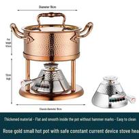 304 Stainless Steel Triple-Layer Small Hot Pot for Commercial and Home Use