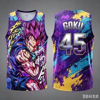 2026 New Dragon.Ball Vegeta Vest NO.23 24 77 11 45 1 2 34 Anime Adult Men's 3D Printed Special Basketball Jersey Vest Kids Y2k 5XL blue