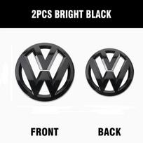 For Volkswagen VW Golf 4 MK4 5 MK5 6 MK6 7 MK7 MK7.5 MK8 Sportvan Car ZXCVW2 Radiator Grille Badge Cover Rear Trunk Emblem Logo Sticker Golf 5 (MK5) gray