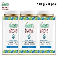 Gyvatės karštligės vėsinamasis pudra Gaivinanti, Dumbliai Complex, 140 g / 280 g - Tailando 140 g x 3 pcs mėlyna