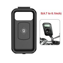 Vandeniui atsparus dėklas, dviratis, motociklas, telefono laikiklis, vairas, galinis vaizdas nuo 4,7 iki 6,8 colio; Mobiliojo telefono tvirtinimo krepšys Motorolerio telefonas Mirror base S black