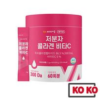 [Vitamin Village] Mažos molekulinės masės žuvų kolageno peptidas Vitaminas C (30,60 Lazdelės) / 300Da 30 stick (no case)