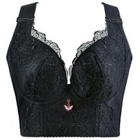 Moteriškas apatinis trikotažas su liemenėlėmis Sexy liemenėlė, nėriniuotas apatinis trikotažas Intimate Top Crop Top 3/4 puodelio BH nemokamas pristatymas moterims 48/110E juoda