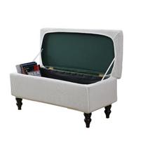 Stretch Shaker Velvet Storage taburetės dangtelis Atvartas pėdų atramos užvalkalas Sofos pėdų atramos užvalkalas Kėdės kojos atramos užvalkalas M balta