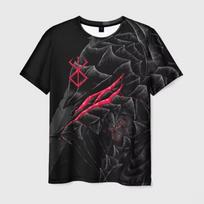 Anime Berserk Guts Spausdinti Marškinėliai 3D Vyrams/Moterims Stilingi Harajuku Marškinėliai Laisvalaikio Vaikų Asmenybė Trumpomis Rankovėmis Viršutinė Dalies Drabužiai 6XL black