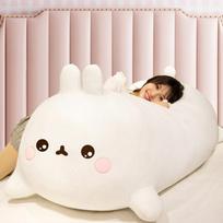 50/80cm Didelis Kawaii Pliušinis Triušis Minkšti Žaislai Pagalvė Triušytis Vaikų Pagalvė Lėlė Gimtadienio Dovana Vaikams 50cm