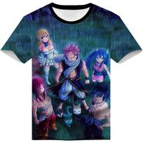Anime Fairy Tail 3D Anime Spausdinami marškinėliai Suaugusiems Cosplay Juokingi trumpomis rankovėmis Viršūnės Juokingi Greitai džiūstantys 6XL gray