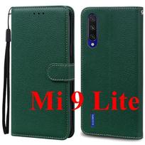 „Xiaomi Mi 9 Lite“ dėklas, odinis, piniginės formos atverčiamas dėklas, skirtas „Xiaomi Mi 9 Lite“ / „Xiaomi 9 Mi 9Lite“ telefono dėklas, „Coque Fundas“ black