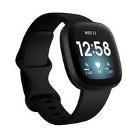 Silikoninis dirželis Fitbit Versa 3 laikrodžio apyrankei Minkštas išmanusis laikrodis Correa sport Apyrankė Fit bit Versa 4 Sense laikrodžio apyrankės priedai S (5.5- 6.7inch) black