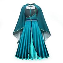 Princesės suknelė mergaitei vaikui gimtadienio vakarėlio drabužiai Helovino cosplay kostiumas 130CM blue