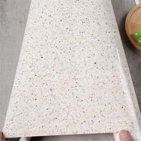 Teraco Stalviršiai Vandeniui Atsparūs Virtuvės Stalviršiai Marmuriniai Tapetai Viniliniai Lipnūs Balti Granito Stalviršiai Kontaktinis Popierius 40cmx100cm white