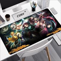 Demon Slayer Pelės kilimėlis Žaidimų nešiojamųjų kompiuterių Klaviatūros kilimėlis Stalo kilimėlis PC Stalo apsauga Pelės kilimėlis Žaidėjams Biuro kilimėliai Anime Pelės kilimėlis Pelės Kilimas 30x60cm