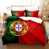 3D Spausdintas Portugalijos Vėliavos Patalynės Komplektas Berniukams Mergaitėms Viengulio Dvigulio Karaliaus Dydžio Antklodės Užvalkalas Pagalvės Užvalkalas Lovos Berniukams Suaugusiems Namų Tekstilėextile 70x133cm 2pcs