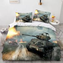 Tank'o patalynės komplektai Minkštas lovos uždangalas Antklodė Užvalkalas ant antklodės Pagalvės užvalkalas 2-3 dalių komplektai Paaugliams Vaikų dovanos Miegamojo dekoras AU Single 140x210cm